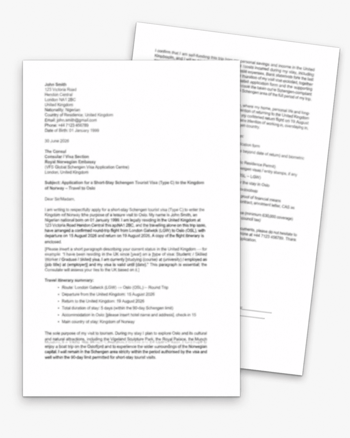 Cover Letter Sample